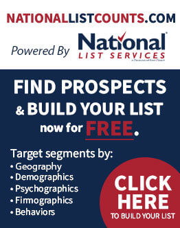 National List Counts - Build Your List for Free